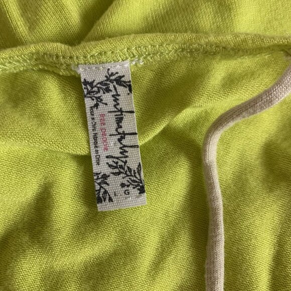 Free People Bright Green Ruched Bodycon Midi Dress M Y2K Festival Vacation - Picture 4 of 6